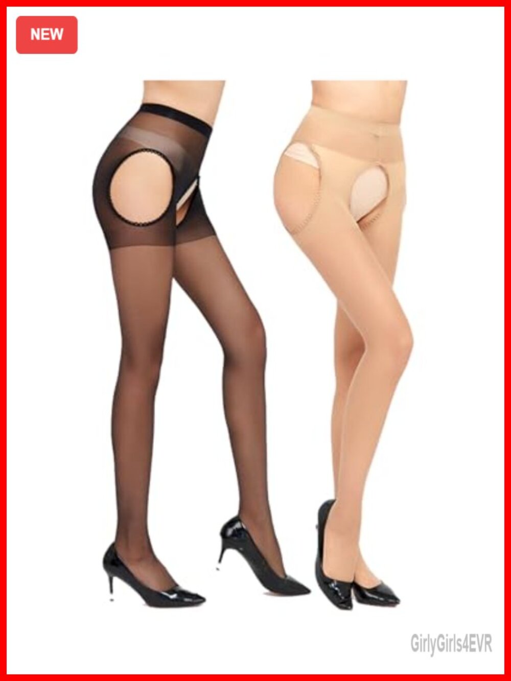 High Waist Sheer Garter Belt Stockings Suspender Tights